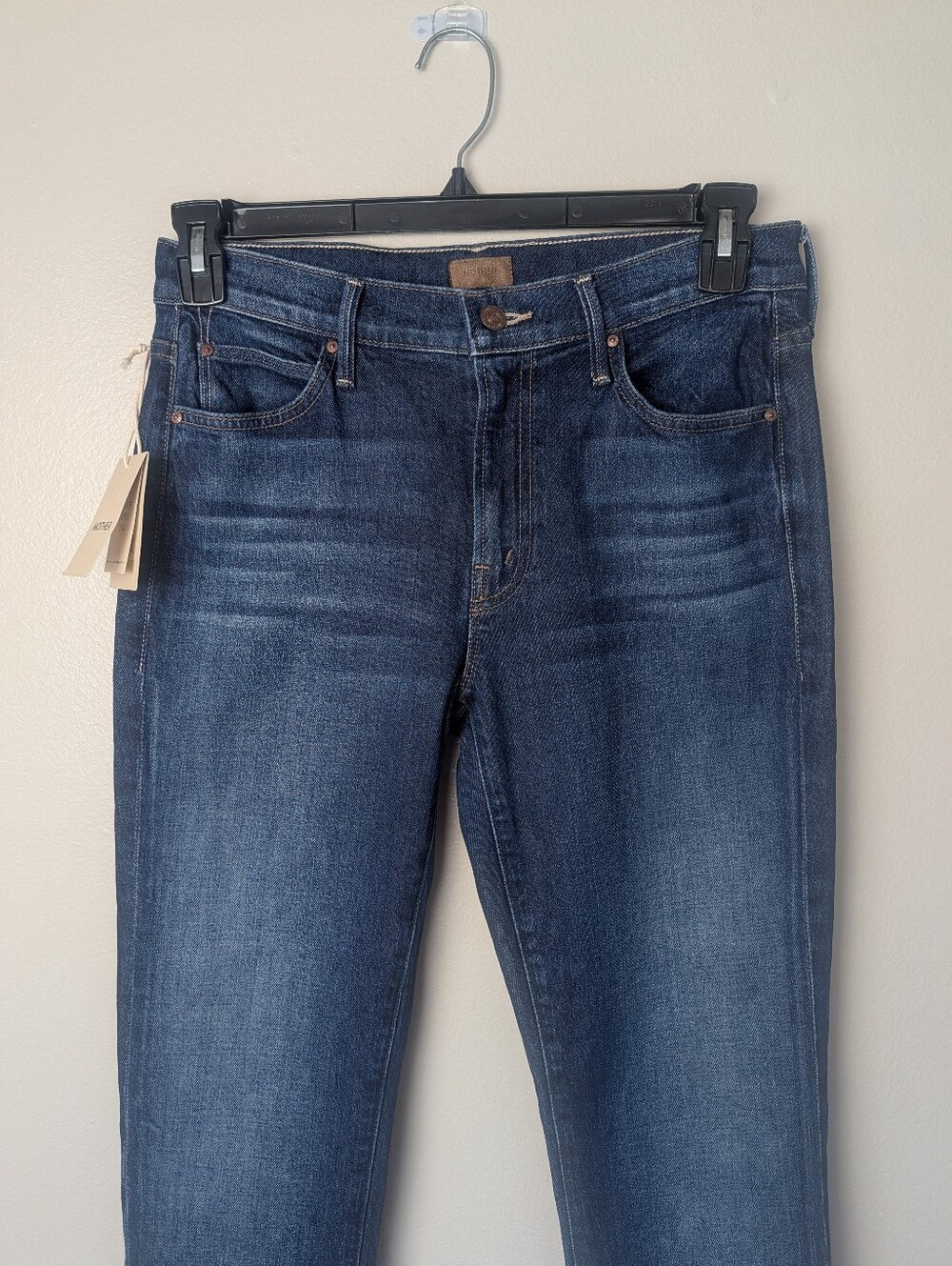 MOTHER The Rascal Skimp In Shine On NWT $248 Mid Rise Straight Leg - Picture 6 of 16